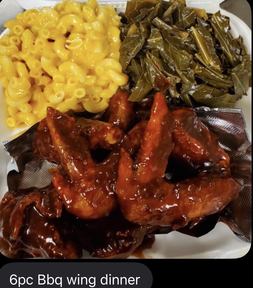 BBQ Wing Dinner (6pc)