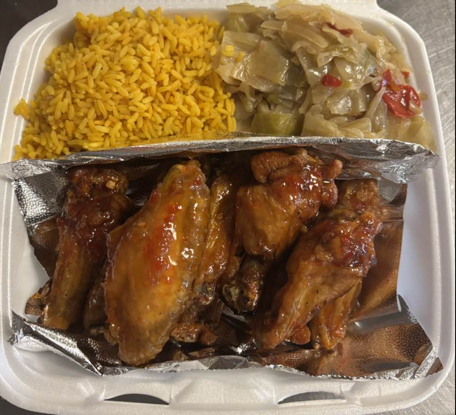 Sweet & Spicy Wing Dinner (6 Pieces)